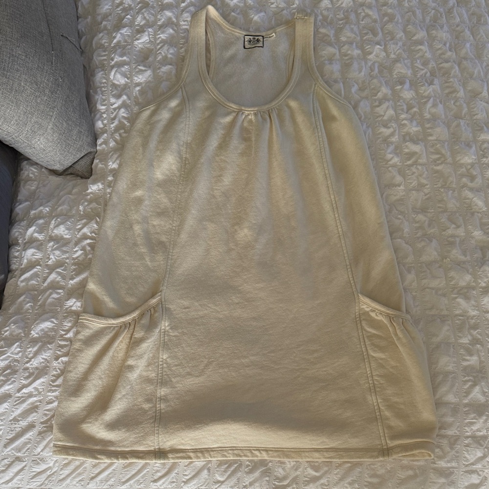 Juicy Couture Cream Fleece Dress Size L